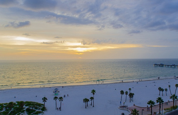 clearwater beach sunset
